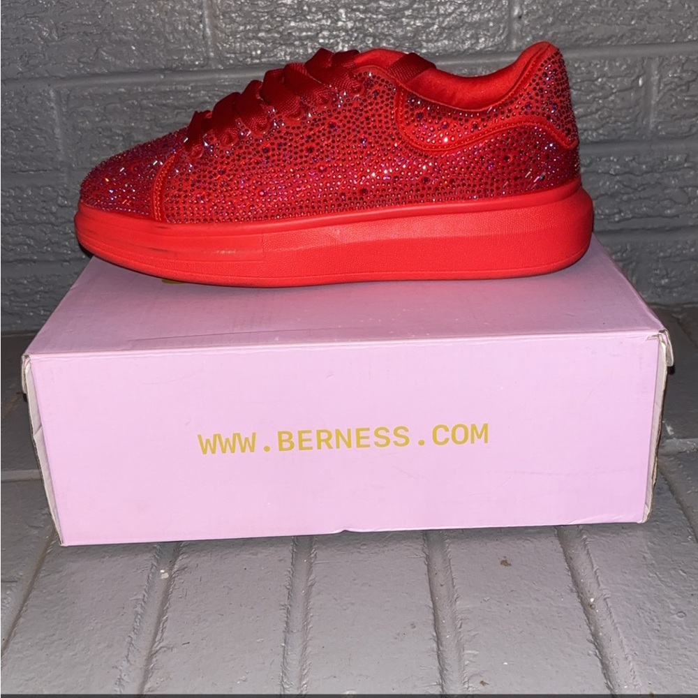 Red Sparkly Platform Shoes